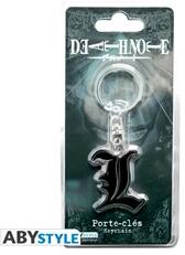 Abysse Corp Death Note "L Symbol" fém kulcstartó (ABYKEY024)