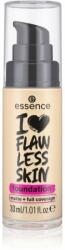 essence I LOVE FLAWLESS SKIN fedő hatású alapozó matt hatással árnyalat 20 - Medium Porcelain 30 ml