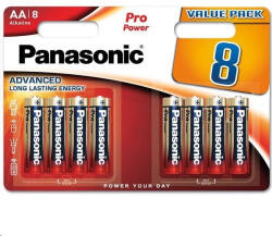 Panasonic Pro Power alkáli elemek LR6PPG/8BW AA 1, 5V (Blistr 8db) (4009,00)