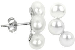 JwL Luxury Pearls Ezüst fülbevaló három igazgyönggyel JL0283 - vivantis
