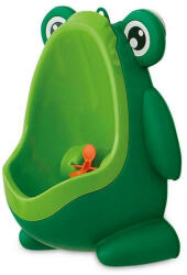 FreeON Pisoar baieti Frog, Cu ventuze, Cu tinta rotativa, FreeON, Green (37995) Olita