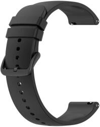 Techsuit Curea pentru Samsung Galaxy Watch 4/5/Active 2, Huawei Watch GT 3 (42mm)/GT 3 Pro (43mm) - Techsuit Watchband 20mm (W001) - Black (KF239513) - vexio
