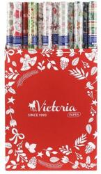 Victoria Paper Csomagolópapír, íves, 70×200 cm, 60 tekercs, vegyes karácsonyi minták, VICTORIA PAPER (CSPVPV)