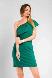 Victoria Moda Fodros ruha - Zöld - S/M