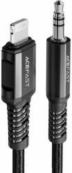 ACEFAST Cable Lightning to mini jack 3, 5mm Acefast C1-06 1.2m (black) (C1-06 black)