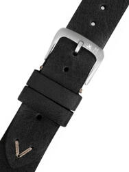 Morellato Curea din piele Morellato Pollock M 5535D41.019, neagră 20 mm
