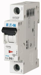Eaton Kismegszakító 1P 40A C-jelleg 230V AC 6kA/60898 PL6-C40/1 EATON (M286537)