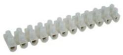 TRACON Sorkapocssáv nyomólemezes darabolható flexi 12P 63A 450V termoplaszt 16mm2/sokerű fekete TRACON (S30A-H-L)