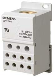 Siemens Sorkapoc elosztóblokk 1P 35…120mm2/2x2, 5. . . 25+5x2, 5. . . 16+4x2, 5…10mm2 250A 5ST SIEMENS (5ST2508)