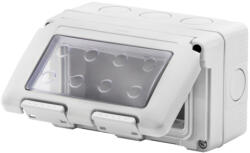 Gewiss COMBI SYSTEM szerelvénydoboz FK szürke, gumimembrános 4 modulos, IP55 GW27044 (GW27044)