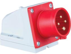 PCE Ipari dugvilla 3P+E falonkívüli 16A 4P 400V(50+60Hz) piros műanyag ferde csavaros PCE (PCEL514-6)