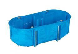 SIMET Gipszkarton szerelvénydoboz 2-es ovális 68mmx 140mmx 65mm-átmérő kék műanyag P2x60D SIMET (32092203)