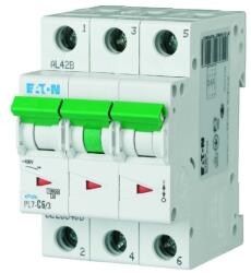 Eaton Kismegszakító 3P 6A C-jelleg 400V AC 10kA/60898 PL7-C6/3 EATON (263406)