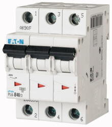 Eaton Kismegszakító 3P 40A C-jelleg 400V AC 6kA/60898 PL6-C40/3 EATON (M286605)