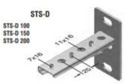 EAE STS-D 200 oldalfali tartó 2mm tüzih (T3007931)