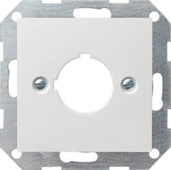 Gira ST55 fedlap nyomógombhoz átm. 22, 5mm központi fedlap fehér üres-jel IP20 műanyag matt GIRA (027227)
