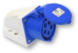 PCE Ipari dugalj falra szerelhető 3P+N+E 16A 230V(50+60Hz) kék IP44 műanyag 9h-pozíció csavaros PCE (115-9K)
