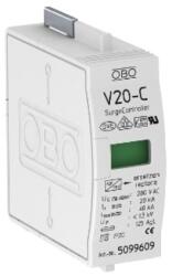 Obo-bettermann Túlfeszültség-levezető betét 1P C T2 280V/AC 40kA 1M V20-C 0-280 OBO-BETTERMANN (OBO/5099609)