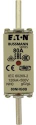 Eaton NH biztosítóbetét NH0 80A gL/gG 500V AC 120kA kombikijelző-kioldásjelzéssel Bussmann EATON (80NHG0B)