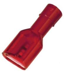 Weidmüller Csúszósaru 22mm hüvely teljesen szigetelt piros lapos 6, 3x0, 8 mm réz LIF 1, 5F638 RF Weidmüller (9200640000)