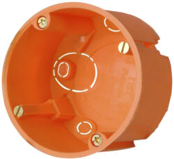 Kopp Gipszkarton szerelvénydoboz 1-es kerek 68mm-átmérő műanyag narancs csavarral Kopp (346700004)
