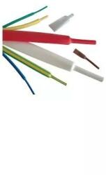 TRACON Zsugorcső zöld/sárga 12.7mm/ 6.4mm-átmérő 1m 2: 1-zsugor vékonyfalú melegzsugor TRACON (ZS127ZS)