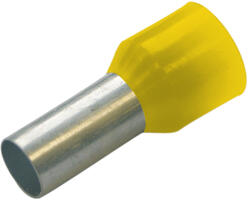 Haupa Érvéghüvely szigetelt normál 1mm2 8mm sárga Haupa (270723)