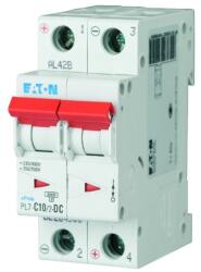 Eaton Kismegszakító 2P 10A C-jelleg 48V DC 10kA/60898 PL7-C10/2-DC EATON (264900)