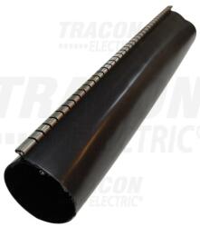TRACON Zsugorcső cipzáras, polietilén (PE) fekete 50mm/ 15mm-átmérő 1m 3: 1-zsugor melegzsugor TRACON (ZSJR50/1)
