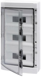 Gewiss Kiselosztó 2xPE/N műanyag 3x 12M falonkívüli szürke IP65 átlátszó kivágott ajtó 40CDK GEWISS (GW40105BD)