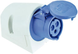 PCE Ipari dugalj falra szerelhető 2P+E 16A 230V(50+60Hz) kék IP44 műanyag 6h-pozíció csavaros PCE (PCEL113-6)