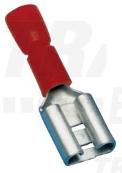 TRACON Csúszósaru 20, 5mm hüvely részlegesen szigetelt 17.5A piros lapos 4, 8x0, 8 mm réz TRACON (PCSH5)