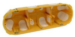 KOPOS Gipszkarton szerelvénydoboz gumis 3-as 209mmx 68mm x műanyag sárga csavarral KPL KOPOS (KPL 64-50/3LD_NA)