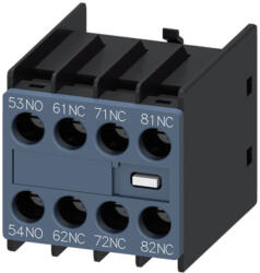 Siemens Segédérintkező blokk homlokoldali 3RH2--höz 1z 3ny 6A/AC15/230V csavaros SIRIUS SIEMENS (3RH2911-1GA13)