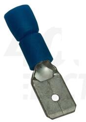 TRACON Csúszósaru 22, 2mm dugó részlegesen szigetelt 32A kék lapos 6, 3x0, 8 mm réz 1, 5-4mm2 TRACON (KCS6)