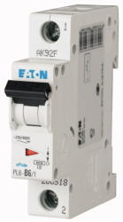 Eaton Kismegszakító 1P 6A B-jelleg 230V AC 6kA/60898 PL6-B6/1 EATON (286518)