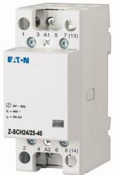 Eaton Installációs kontaktor sorolható 25A 440V AC 4-z 24V AC-műk 2mod Z-SCH24/25-40 EATON (M248851)