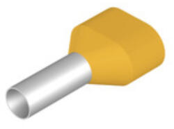 Weidmüller Szigetelt érvéghüvely 2x6, 00mm2 L25mm iker sárga Weidmüller (W900472000)