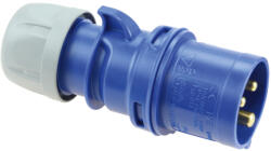 PCE Ipari dugvilla lengő 2P+E 16A 3P 230V(50+60Hz) kék IP44 műanyag csavaros 6h-pozíció Shark PCE (PCEL013-6)