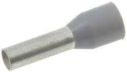 TRACON Érvéghüvely DIN-VDE szigetelt normál 4mm2 18mm szürke TRACON (E121)