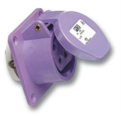 PCE Ipari dugalj beépíthető 16A 2P 20-25V(50+60Hz) ibolya egyenes IP44 műanyag csavaros PCE (362)