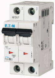 Eaton Kismegszakító 2P 6A C-jelleg 400V AC 6kA/60898 PL6-C6/2 EATON (M286564)