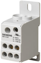 Siemens Sorkapoc elosztóblokk 1P 10. . . 35mm2/6. . . 16+6x2, 5. . . 16mm2 DIN-sínre 125A 5ST SIEMENS (5ST2505)