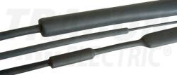TRACON Zsugorcső fekete gyantás 140mm/ 42mm-átmérő 1m 3: 1-zsugor közepes falú melegzsugor TRACON (ZS140/42R)