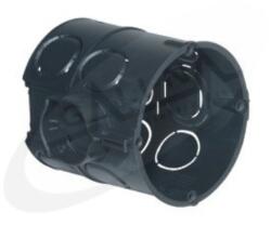 KAISER Süllyesztett szerelvénydoboz 1-es kerek 60mm-átmérő műanyag fekete KAISER (1555-41)