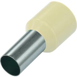 TRACON Érvéghüvely DIN-VDE szigetelt normál 10mm2 12mm elefántcsont TRACON (E124)