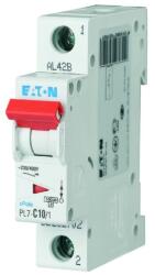Eaton Kismegszakító 1P 10A C-jelleg 230V AC 10kA/60898 PL7-C10/1 EATON (262702)
