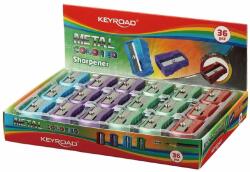 Keyroad Hegyező 1 lyukú fém 36 db/display Keyroad Metal Colourful vegyes (KR971865)