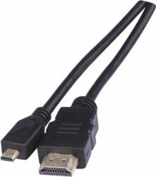 EMOS SB1201 micro HDMI apa - HDMI apa Kábel 1.5m - Fekete (SB1201)