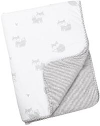 Doomoo Pătură din bumbac Doomoo - Dream, Fox Grey, 75 x 100 cm (DS03) Lenjerii de pat bebelusi‎, patura bebelusi